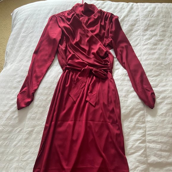 Alexa Admor Crandberry high neck silk dress!  New with tags! - Picture 2 of 6